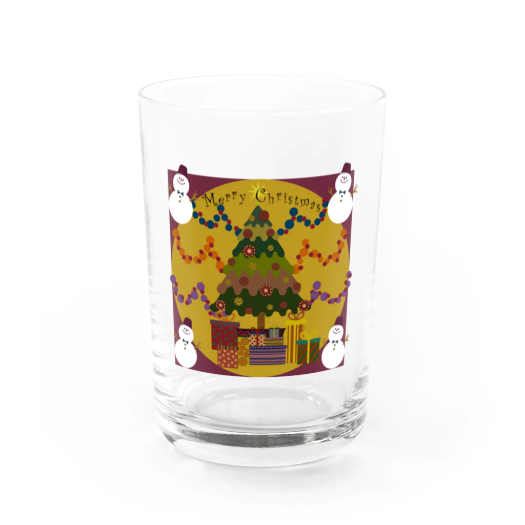 HinaのMerry Christmas Water Glass :front