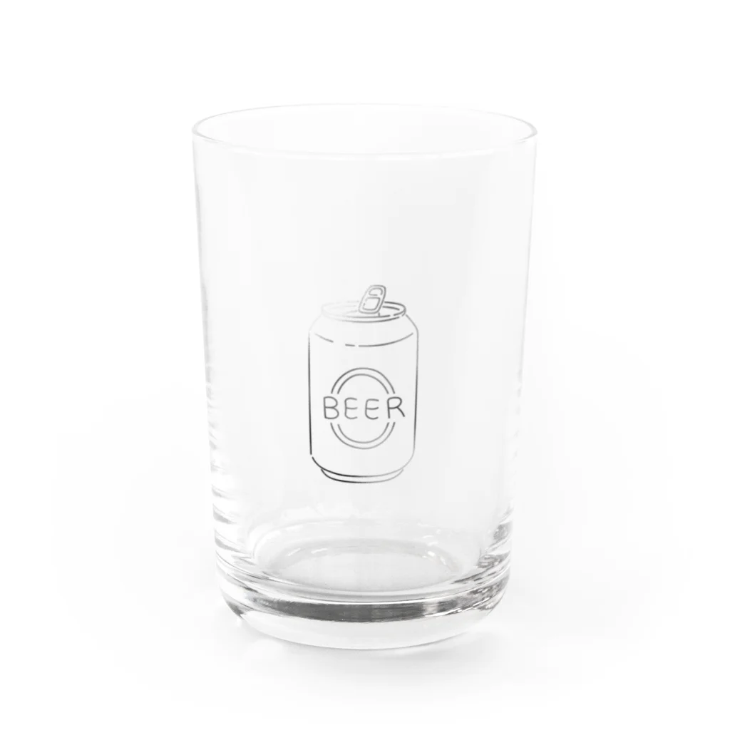 FiN のビールロゴ Water Glass :front