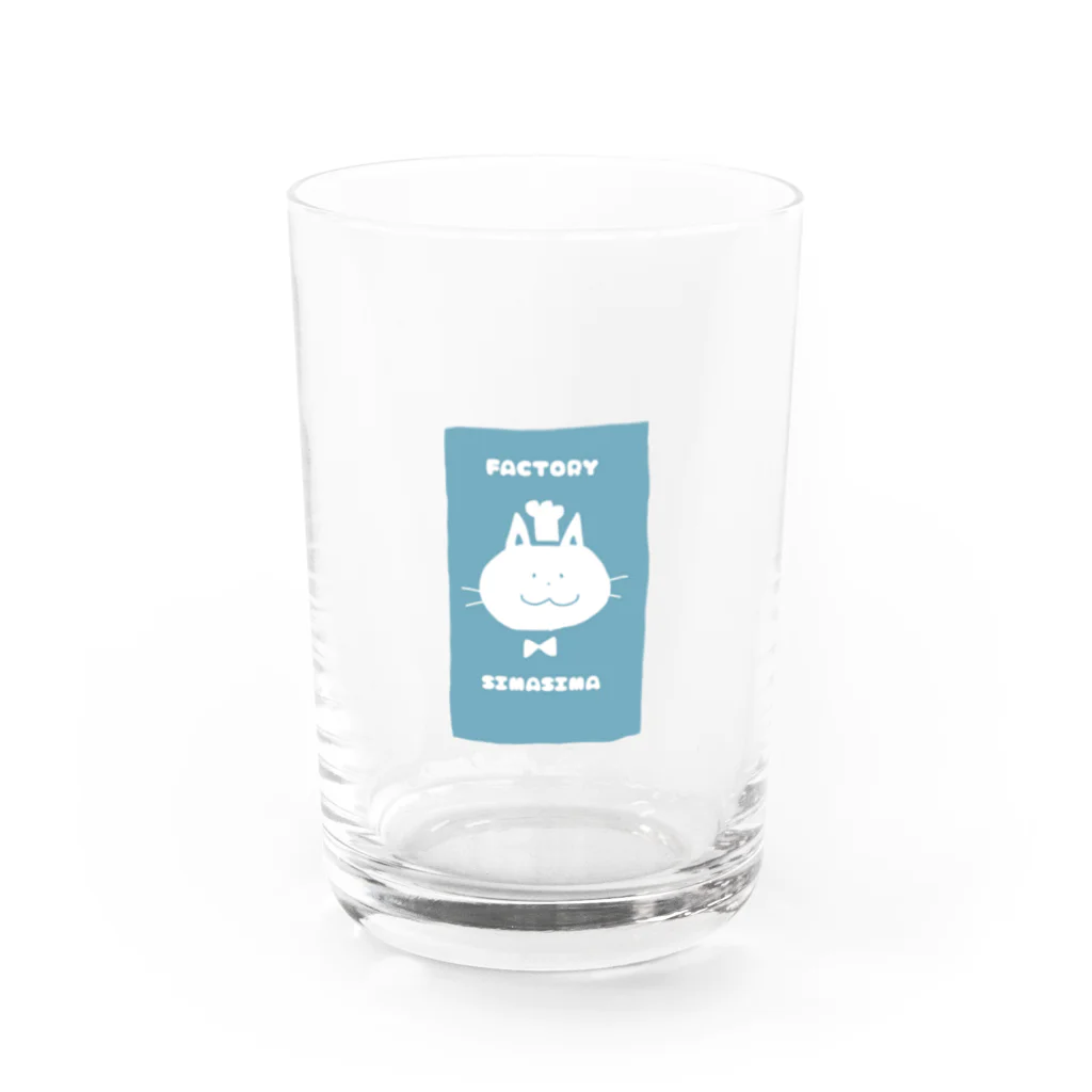 しましま工場のFACTORYしましま(ねこ) Water Glass :front