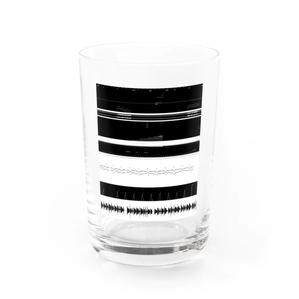 Desktop LabのDAW波形ボーダー Water Glass :front