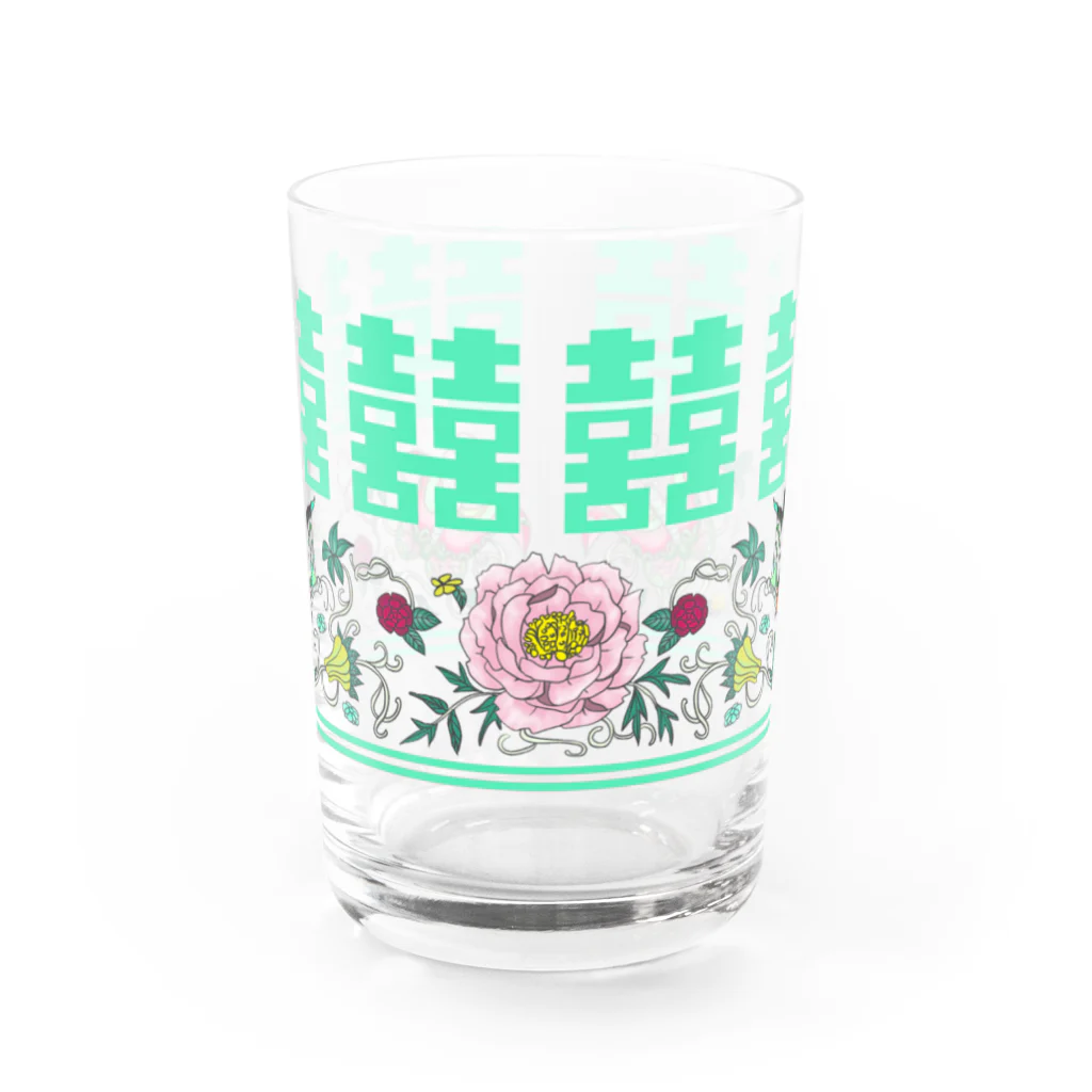 Atelier.a.dot アトリエ・エードットのダブルハピネス花蝶 Water Glass :front