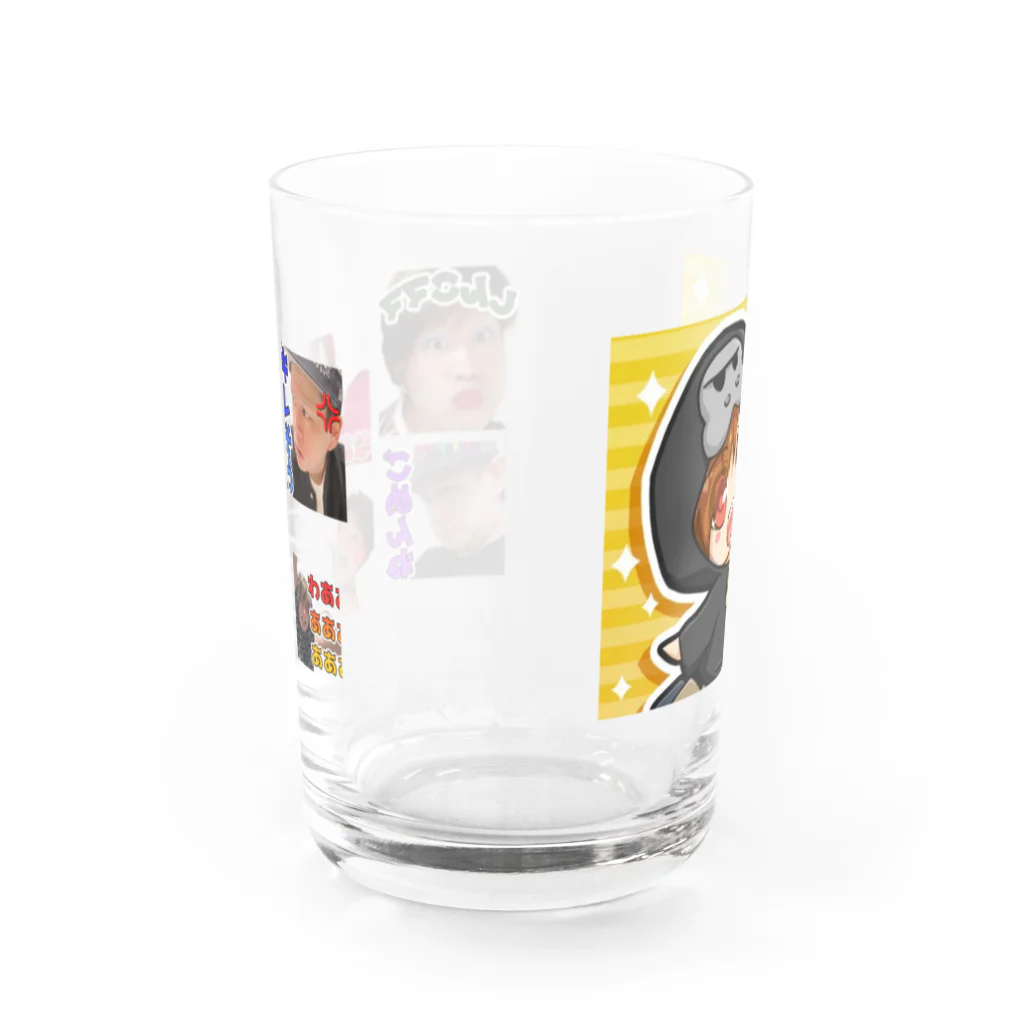 shinji_channel 【YouTuber】🦍のスタンプセット Water Glass :front