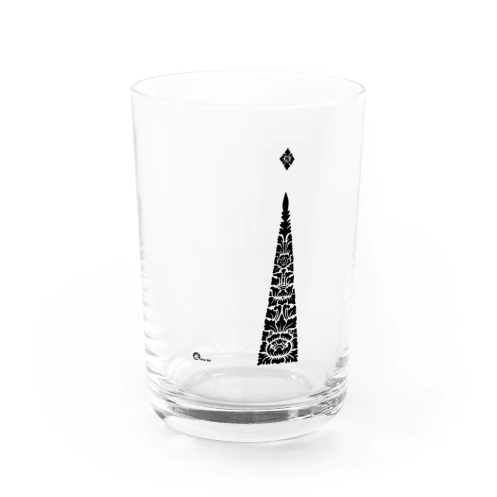 Toko Nataraja Baliのバリ三角+星　黒 Water Glass :front