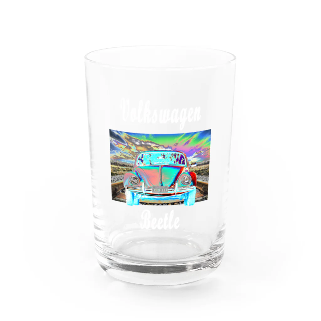 PALA's SHOP　cool、シュール、古風、和風、のVolkswagen Beetle Water Glass :front