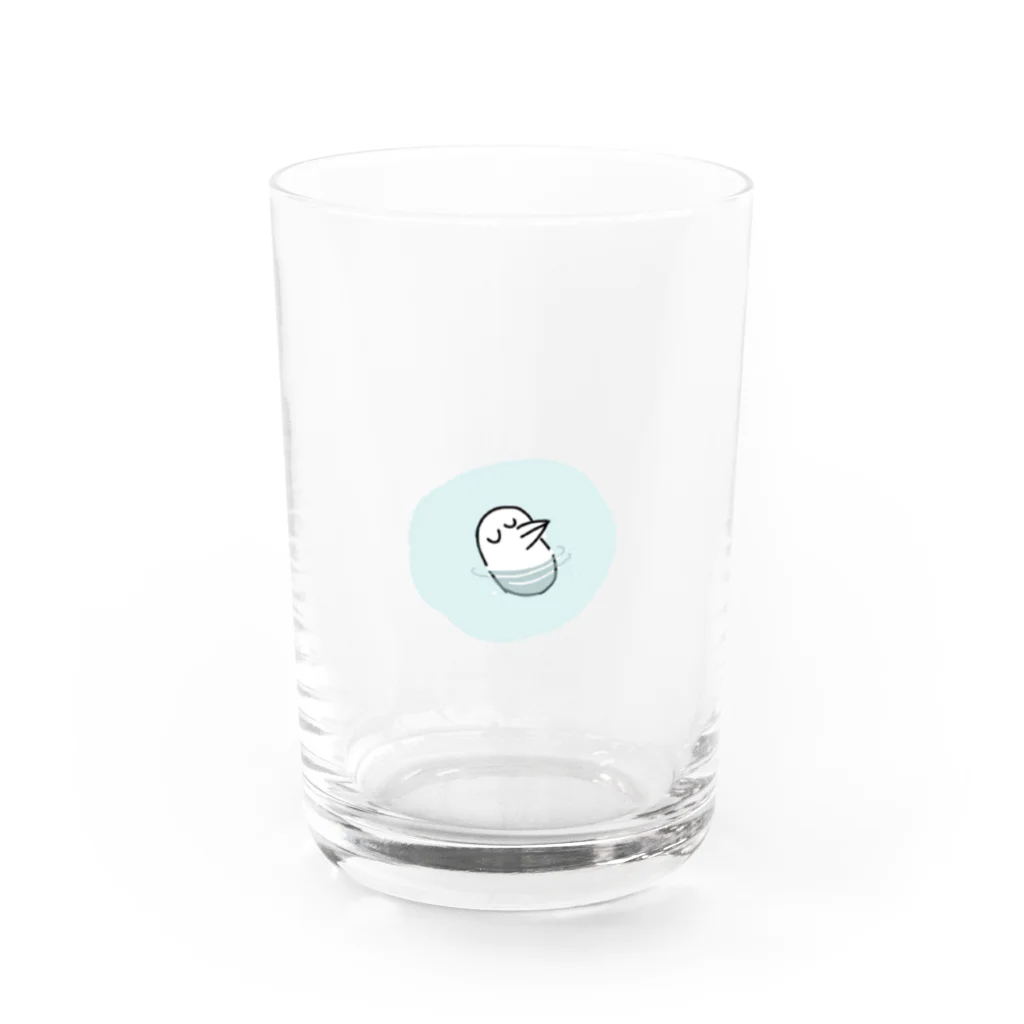 ニシトリ屋さんのポカポカニシトリ Water Glass :front