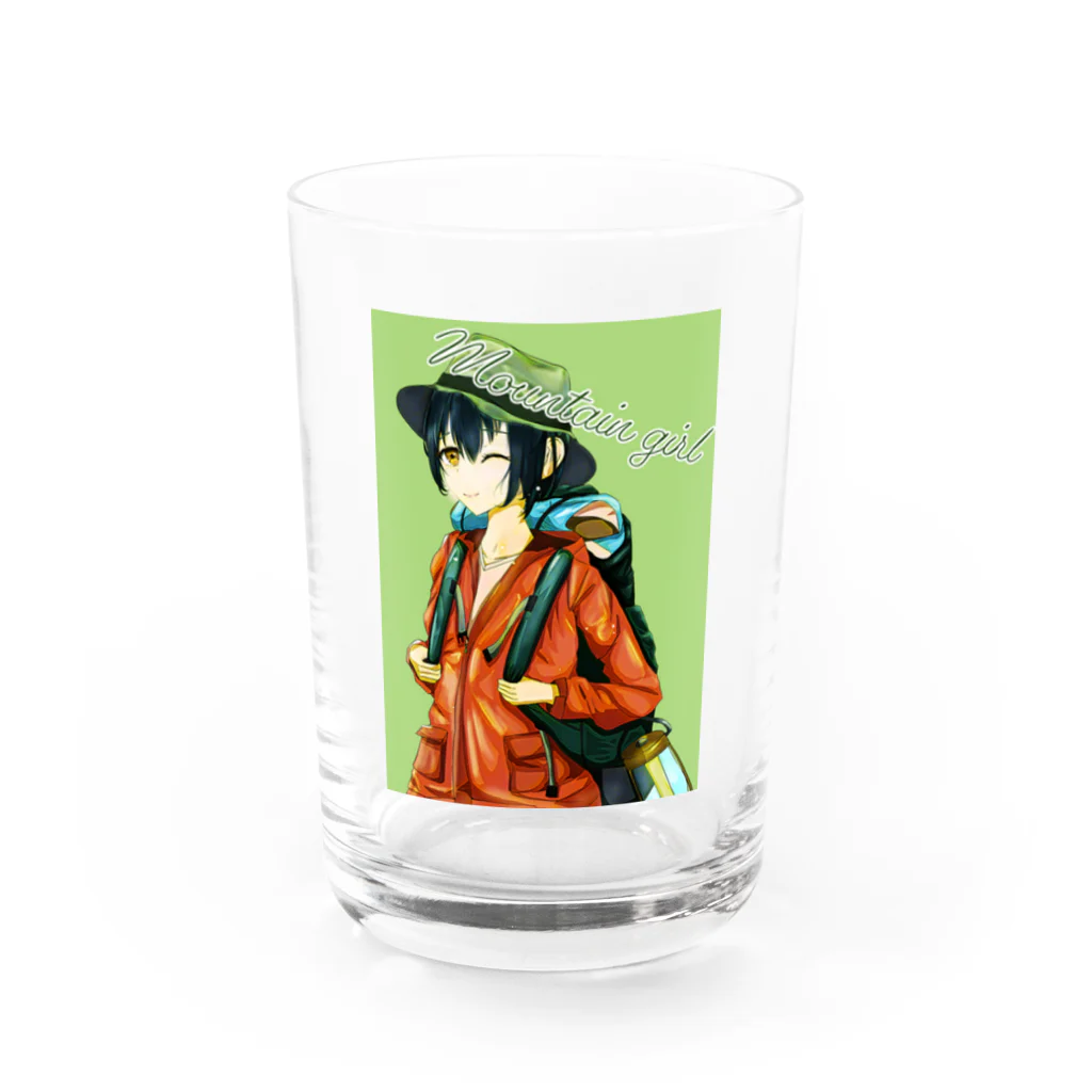 chicodeza by suzuriのザ・山ガール Water Glass :front