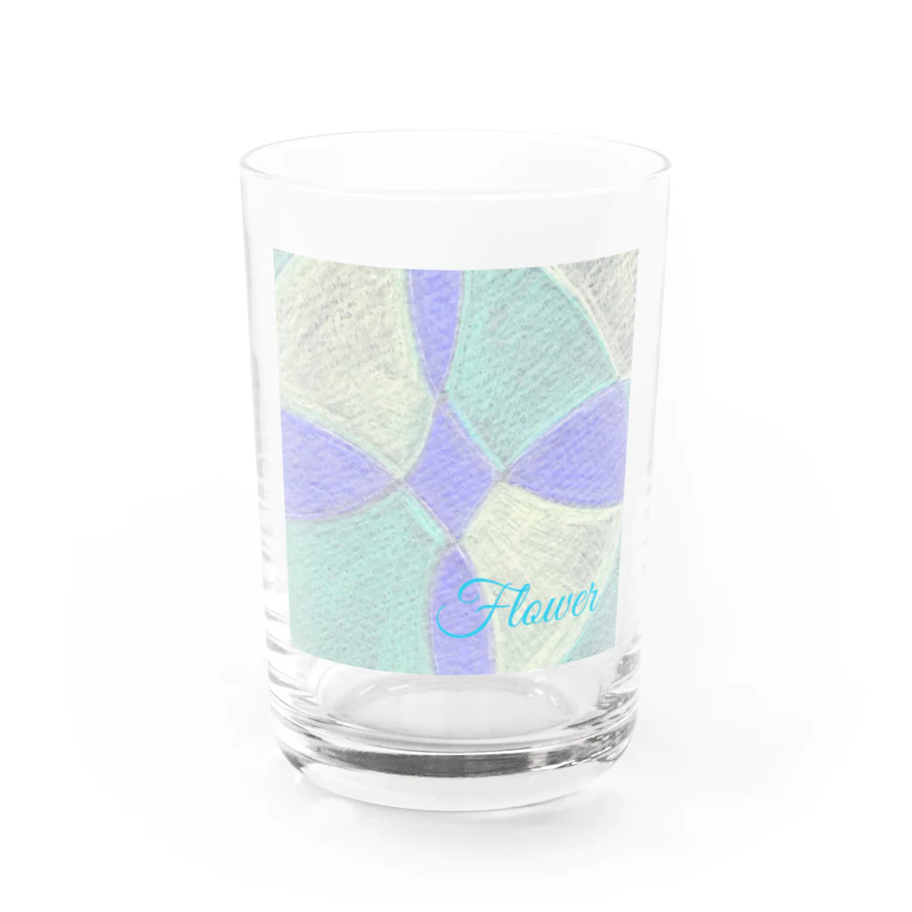 フリースタイルのflower Water Glass :front