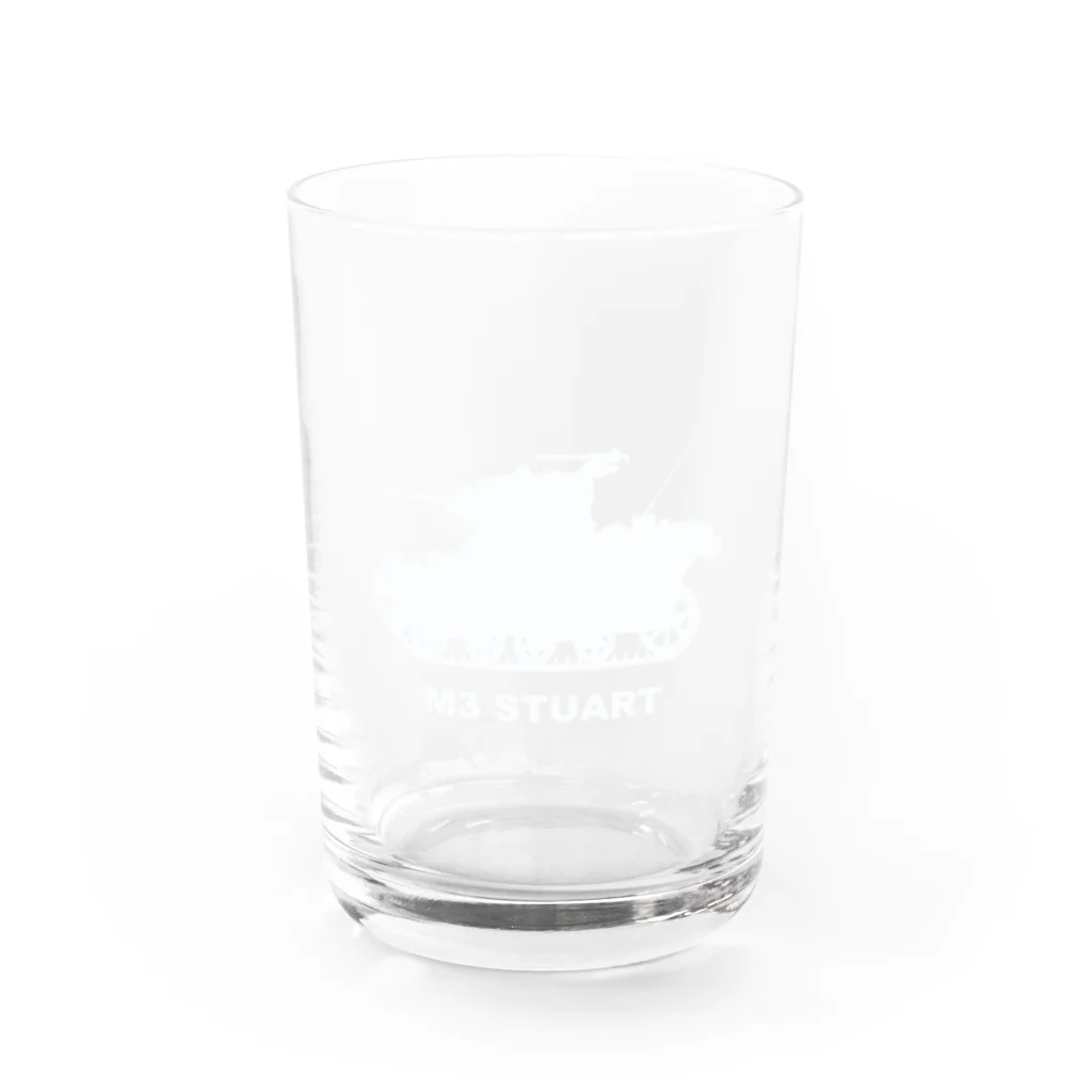 puikkoのM3軽戦車スチュアート（白） Water Glass :front