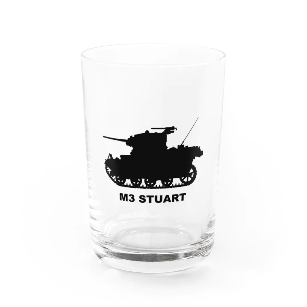 puikkoのM3軽戦車スチュアート（黒） Water Glass :front