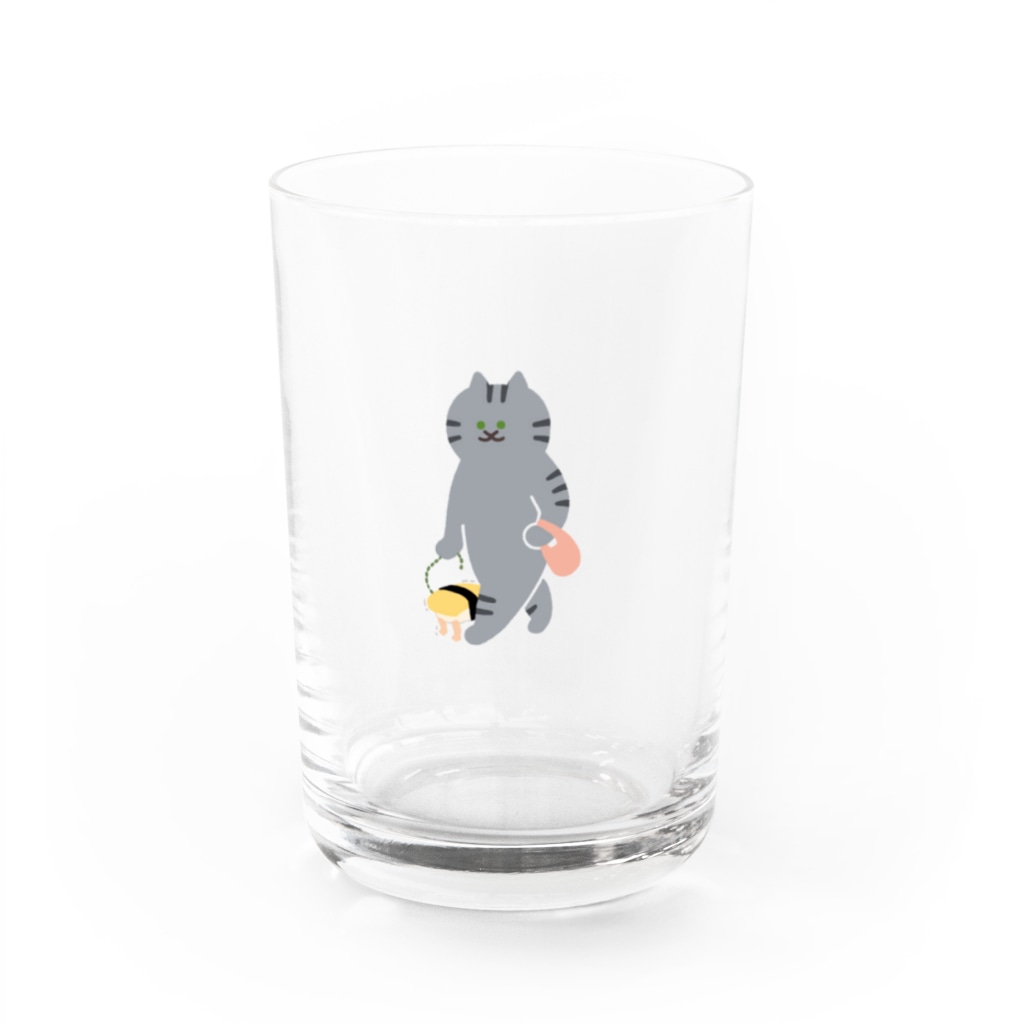 SUIMINグッズのお店のシャイな玉子握り Water Glass :front