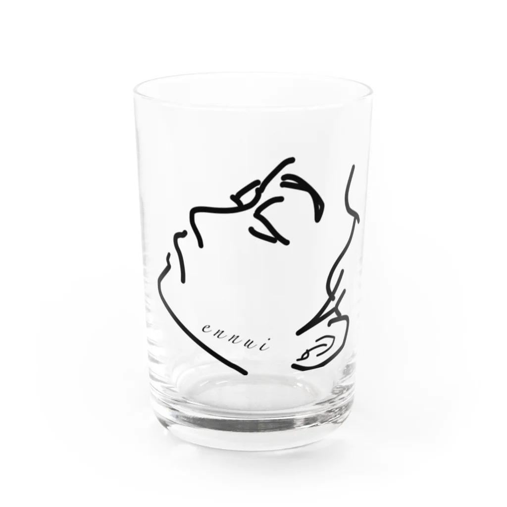 ロジローのennui Black Water Glass :front