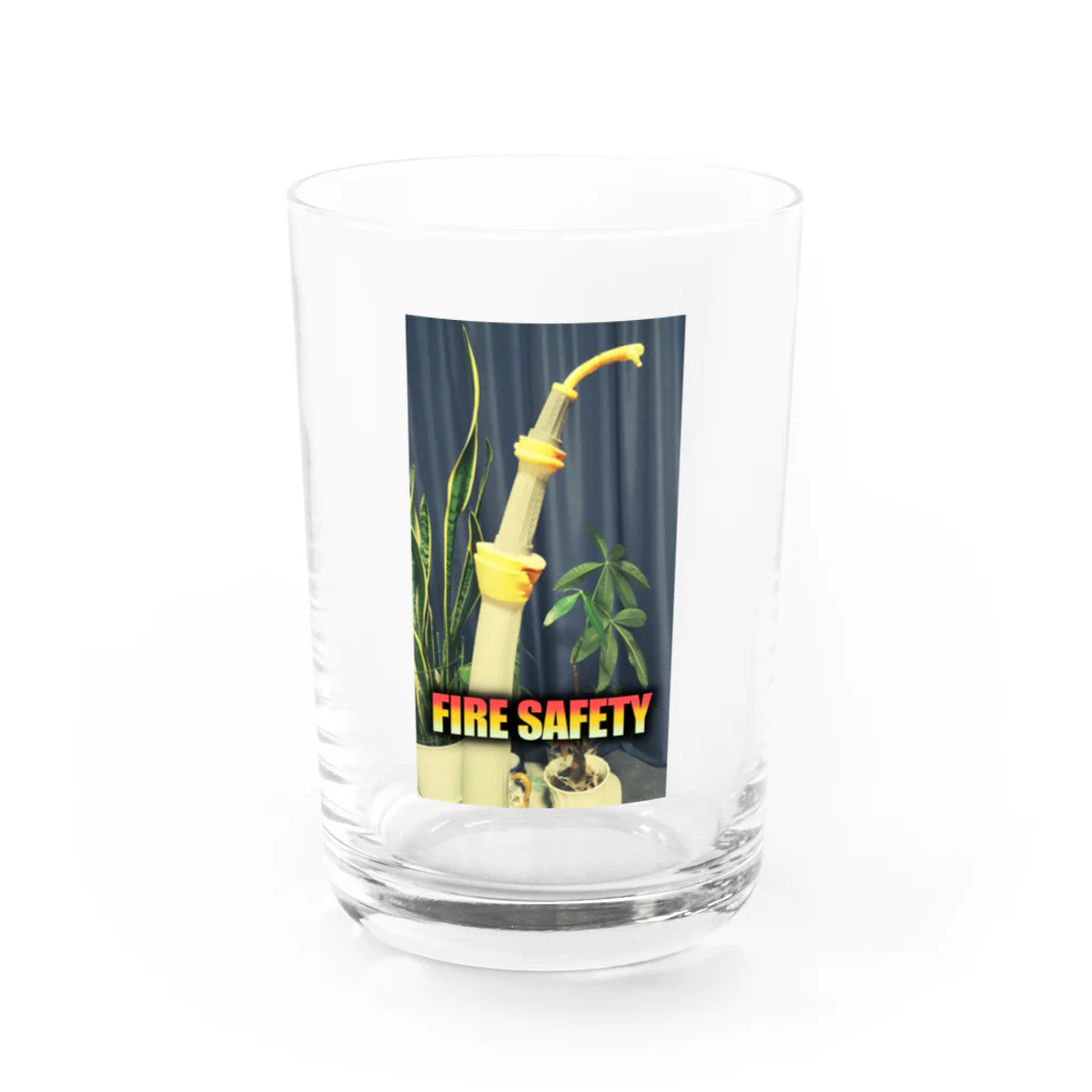 おぱんずのFIRE SAFETY Water Glass :front