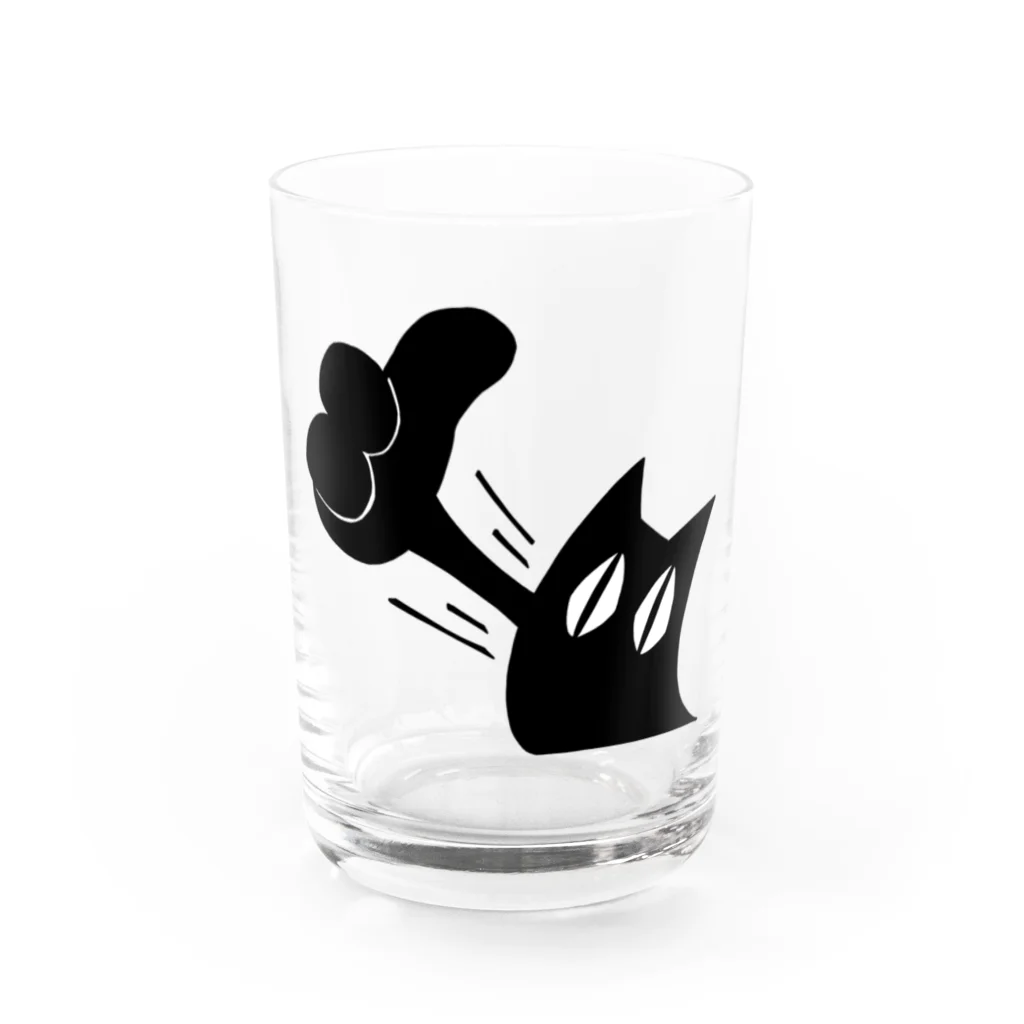 犬かもなのと猫のはずのグッ！！ Water Glass :front