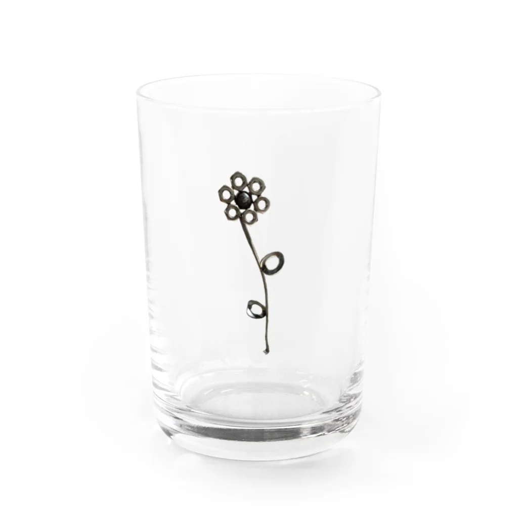 Rice Cube Dominoのmetallical botanical Water Glass :front