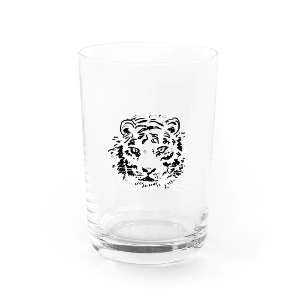 ちゃの虎ビールグラス Water Glass :front