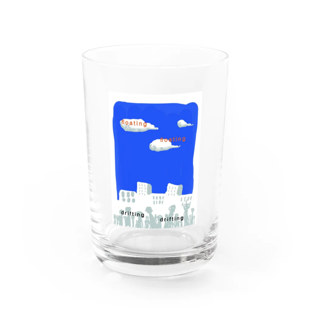 ゆうあーとのfloating & drifting Water Glass :front