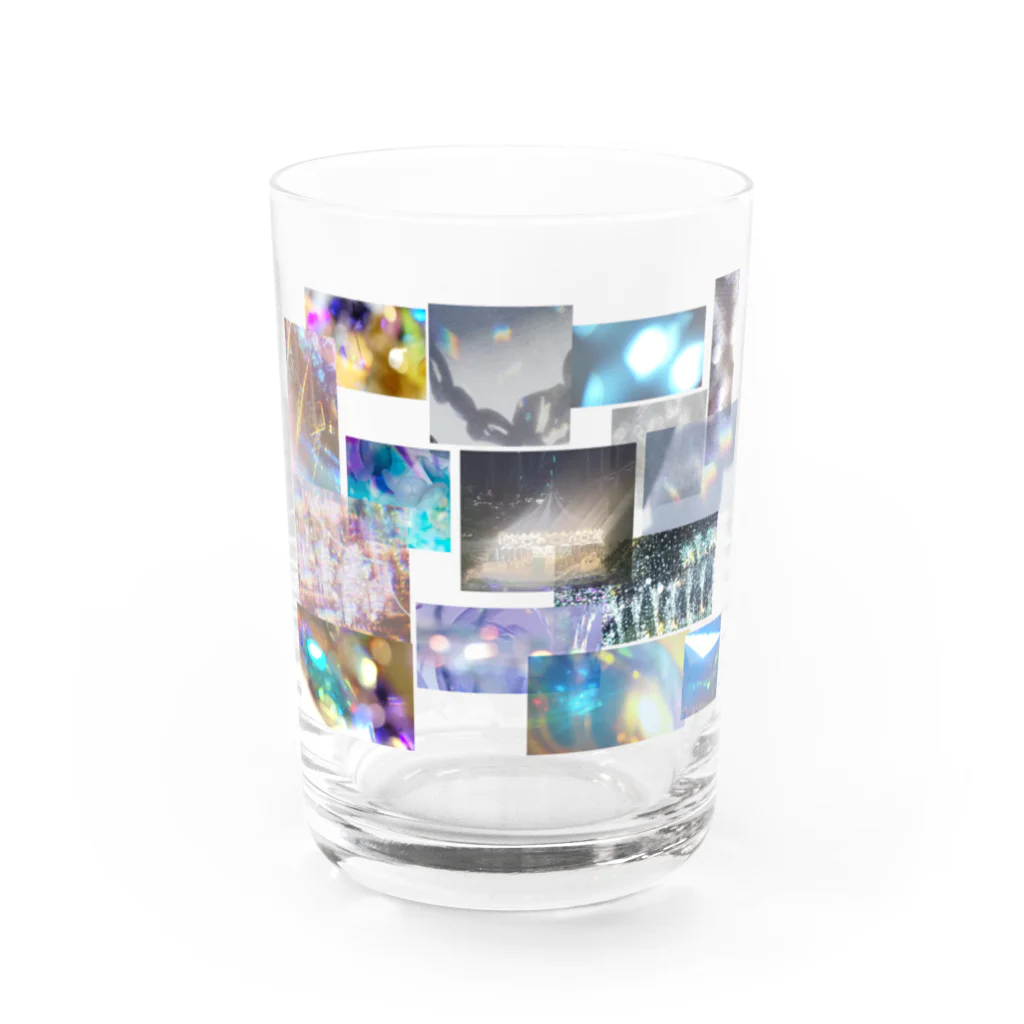 ざっか 夜光昼夢の#乱反射は鬱に効く Water Glass :front