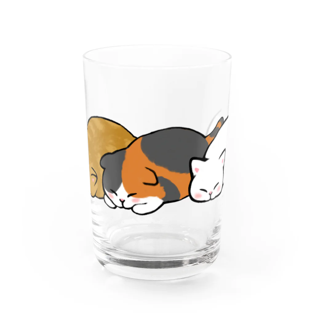 ふわにゃんshopのツチノコ☆キャッツ Water Glass :front