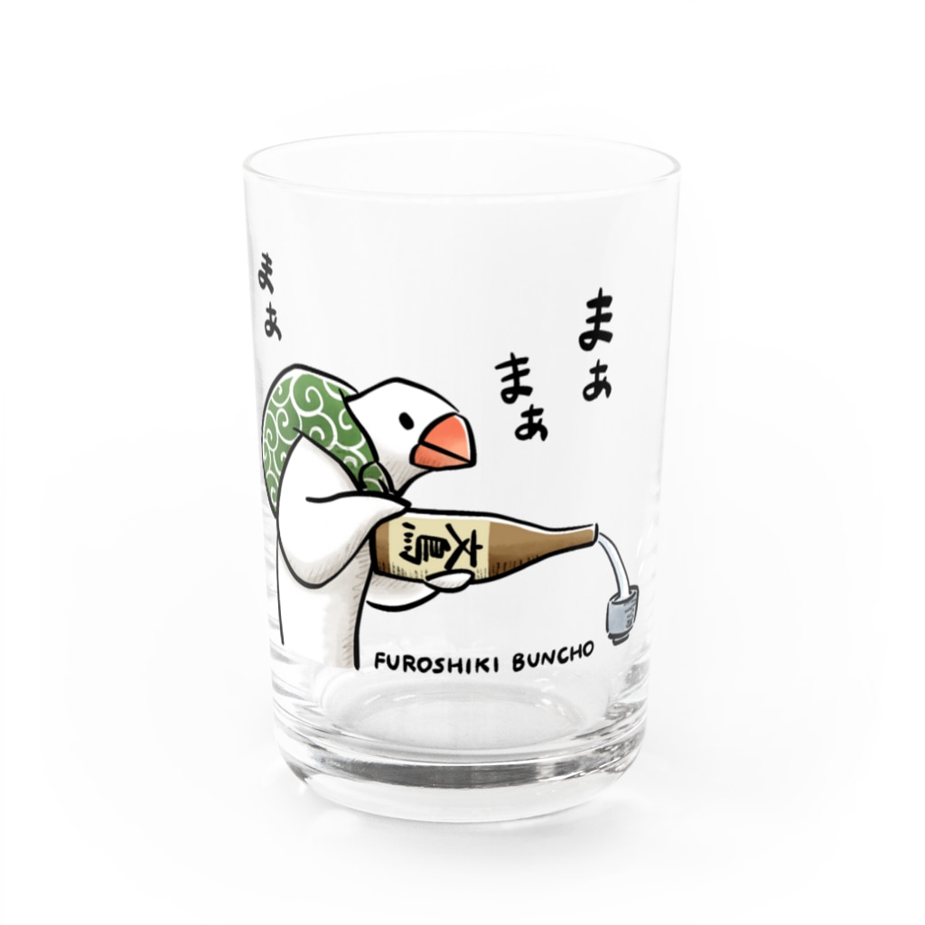 お酌するふろしき文鳥 ふろしき文鳥のお店 Furoshikibuncho のグラス通販 Suzuri スズリ