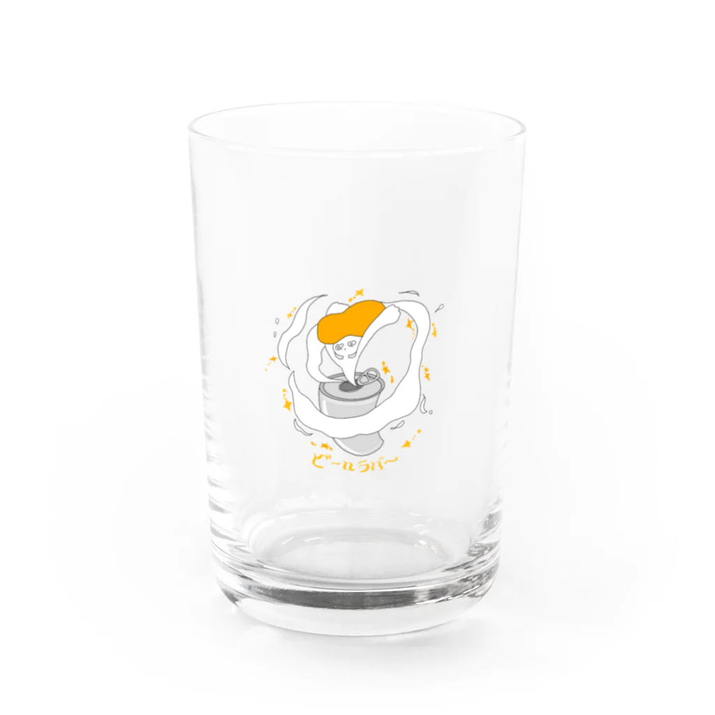 mayukaのビールラバー Water Glass :front