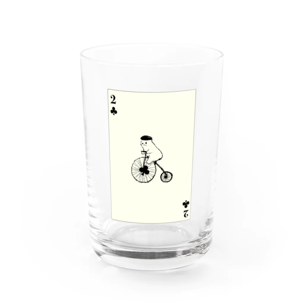 星空屋の【エリンギトランプ】クラブの2 Water Glass :front