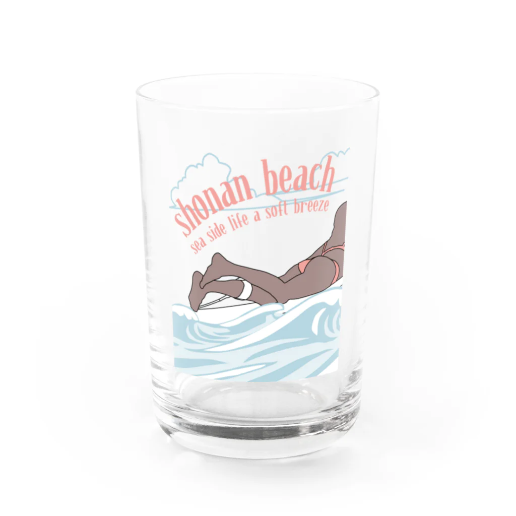 a_soft_breezeのサーファーガールグラス Water Glass :front