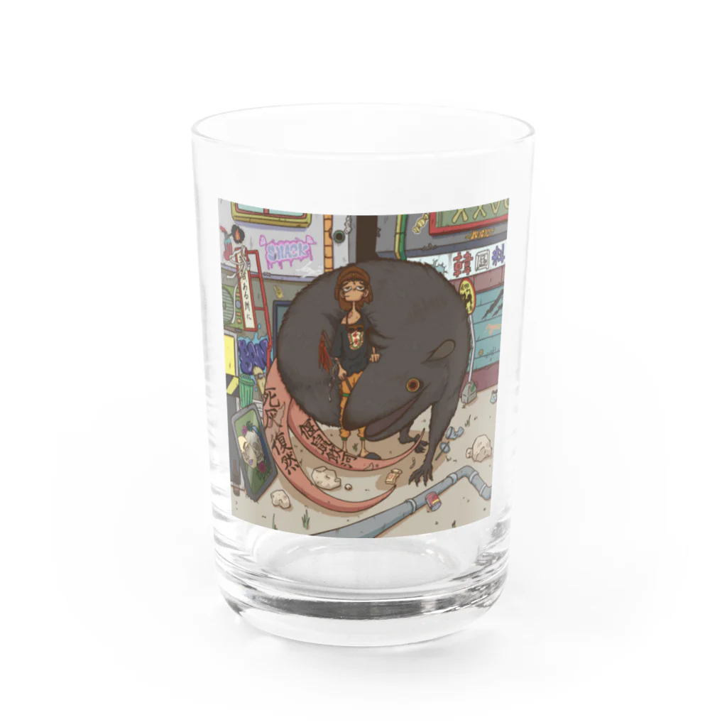 BUDDHA＿WORDの鼠 Water Glass :front