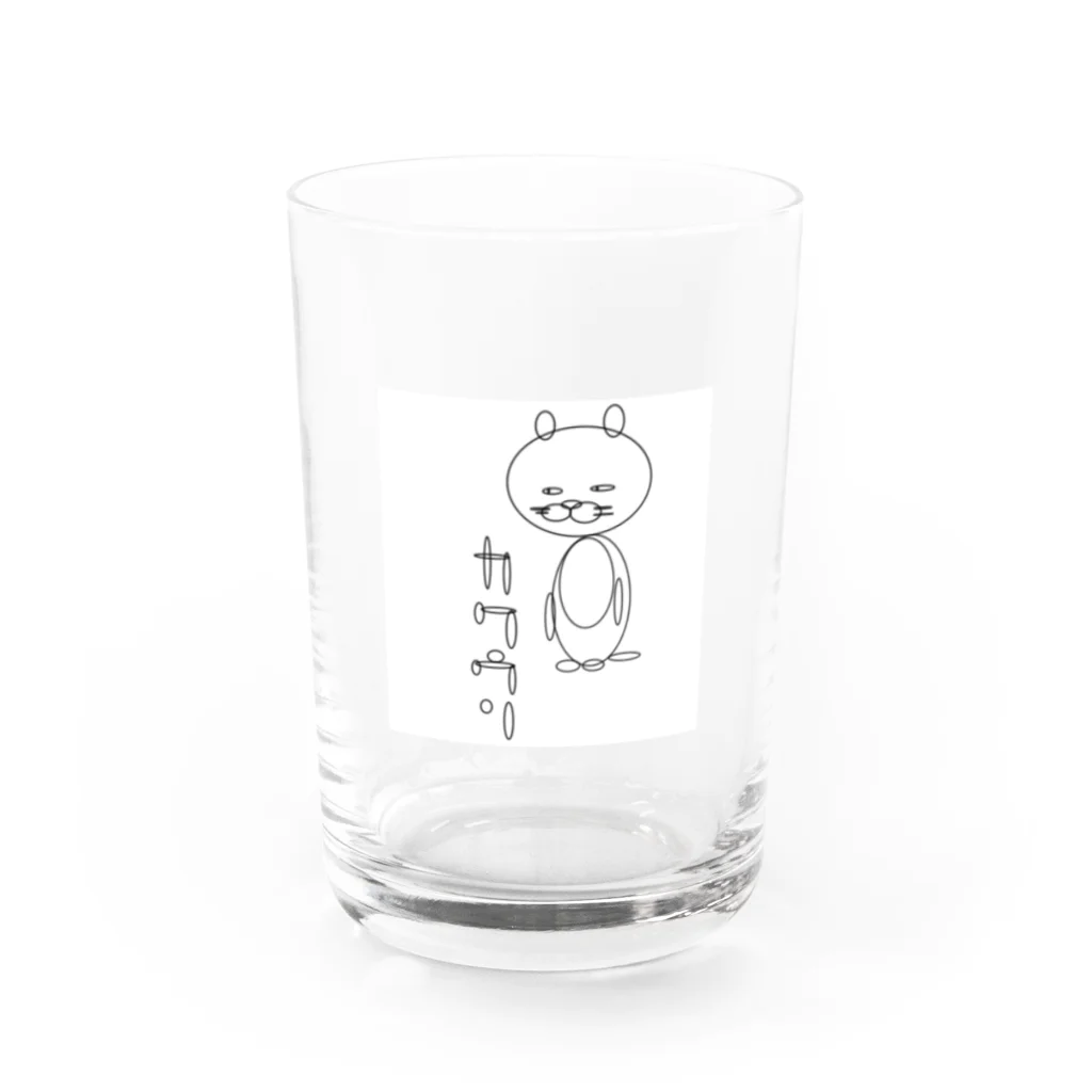 わたしのカワウソくんは訝しむ Water Glass :front