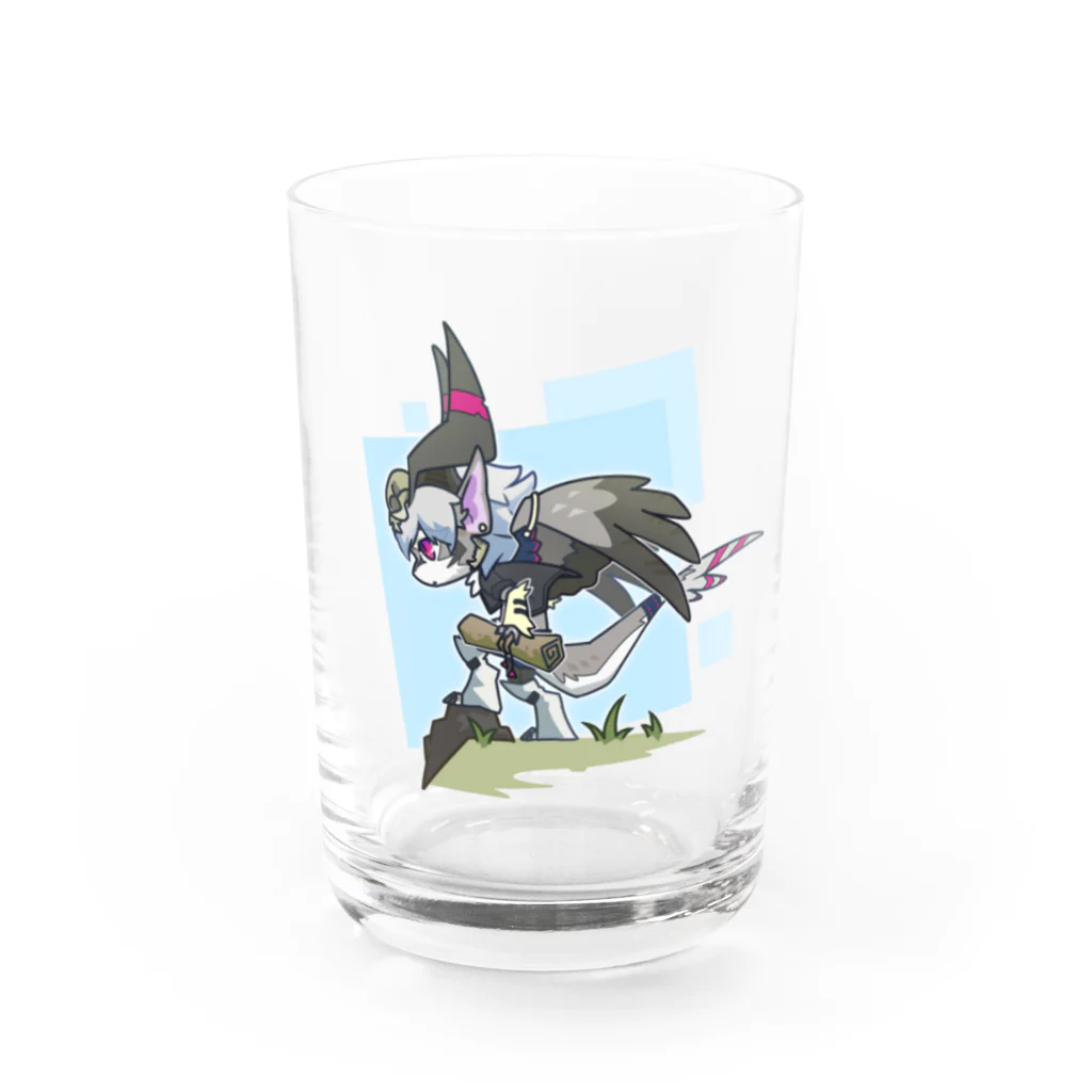 🦴骨野アッシュ🦴の竜人〈エル〉 Water Glass :front