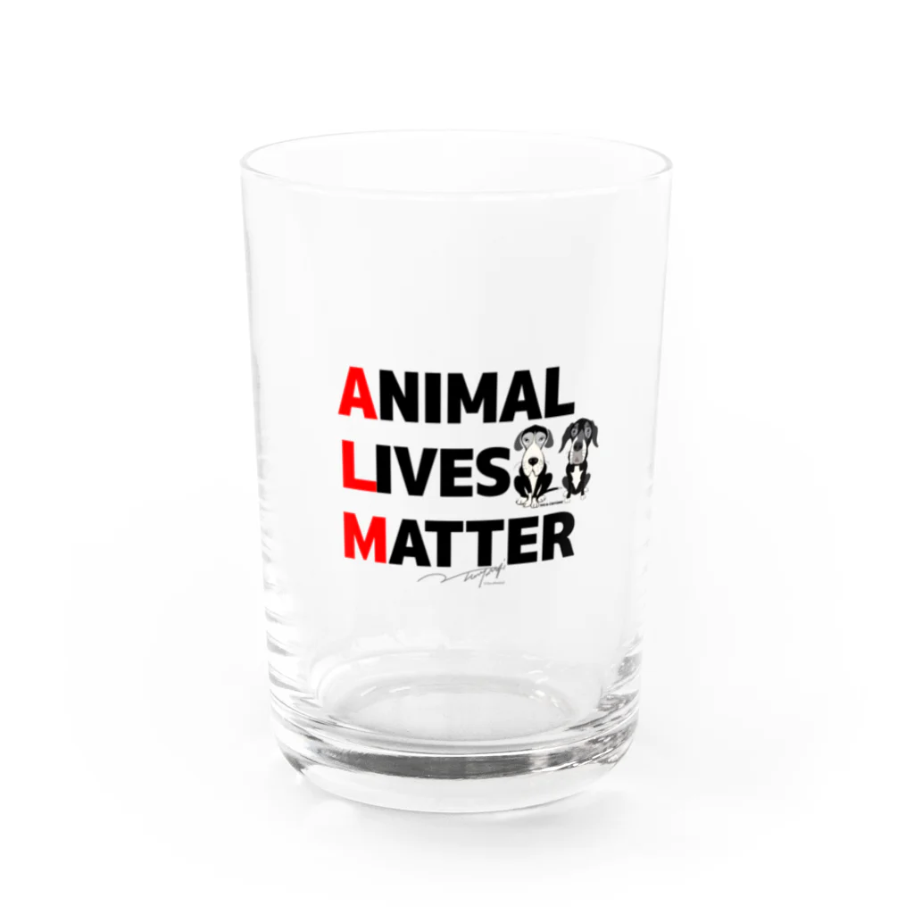 HGA48 動物愛護チャリティーグッズのAnimal Lives Matter "Suu & Cheyenne" グラス前面