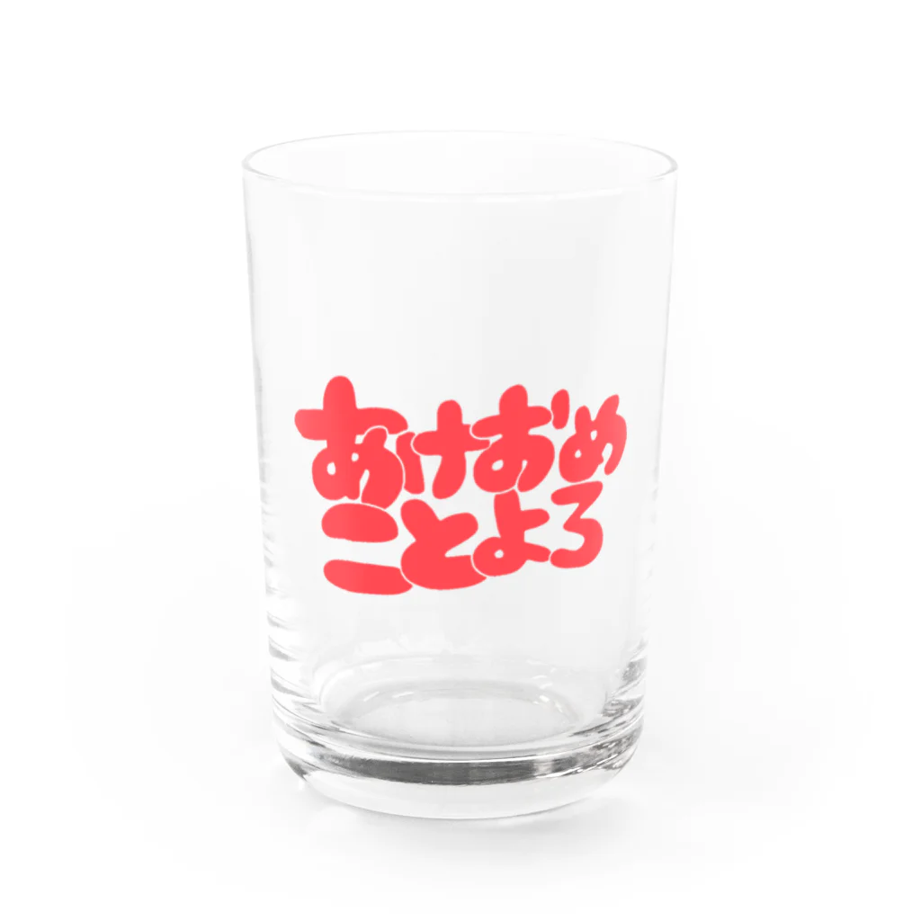 wuchan's shopのあけおめことよろ Water Glass :front