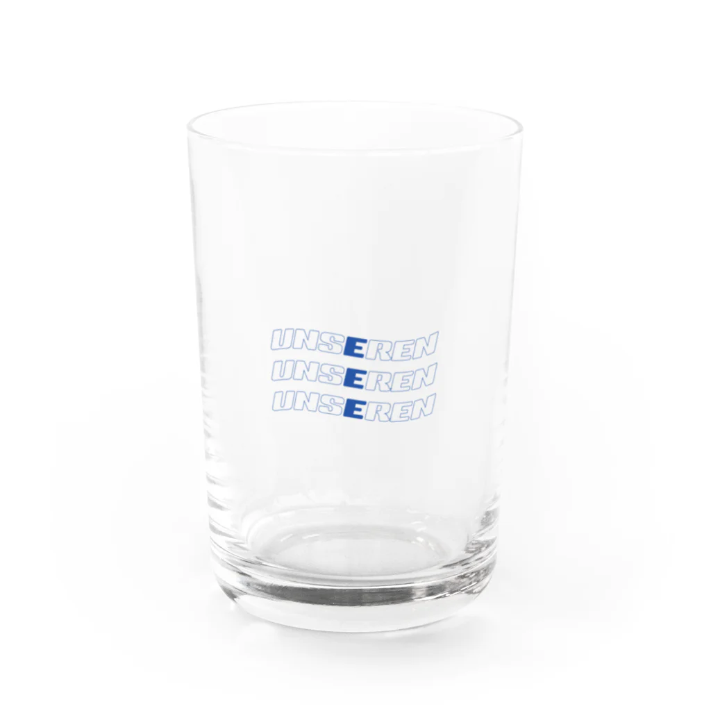 unserenのなみなみロゴ Water Glass :front