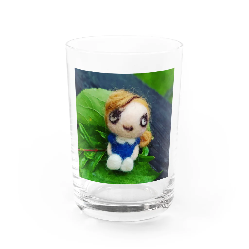 mari_kirajoのきらりちゃん Water Glass :front