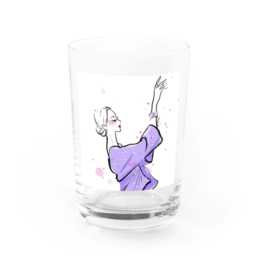 Jojo Yan | A Fashion Illustratorのバレリーナ Water Glass :front