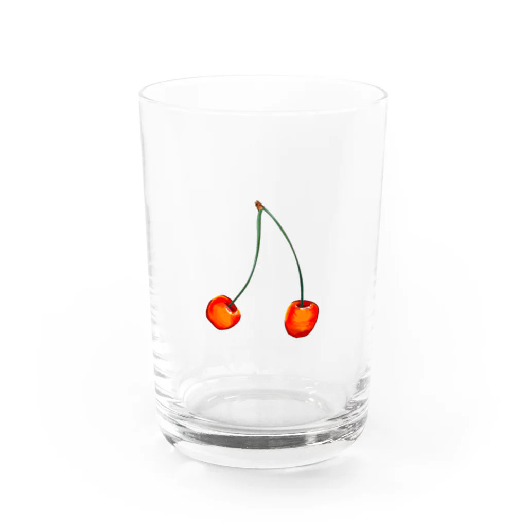 本鮪のサクランボ(ふつう) Water Glass :front