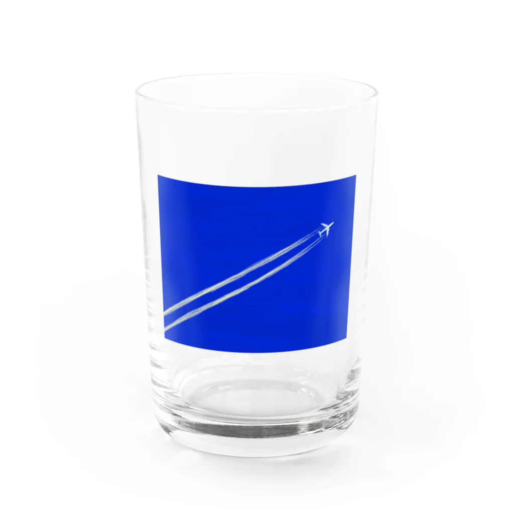 heyhhの飛行機雲 Water Glass :front