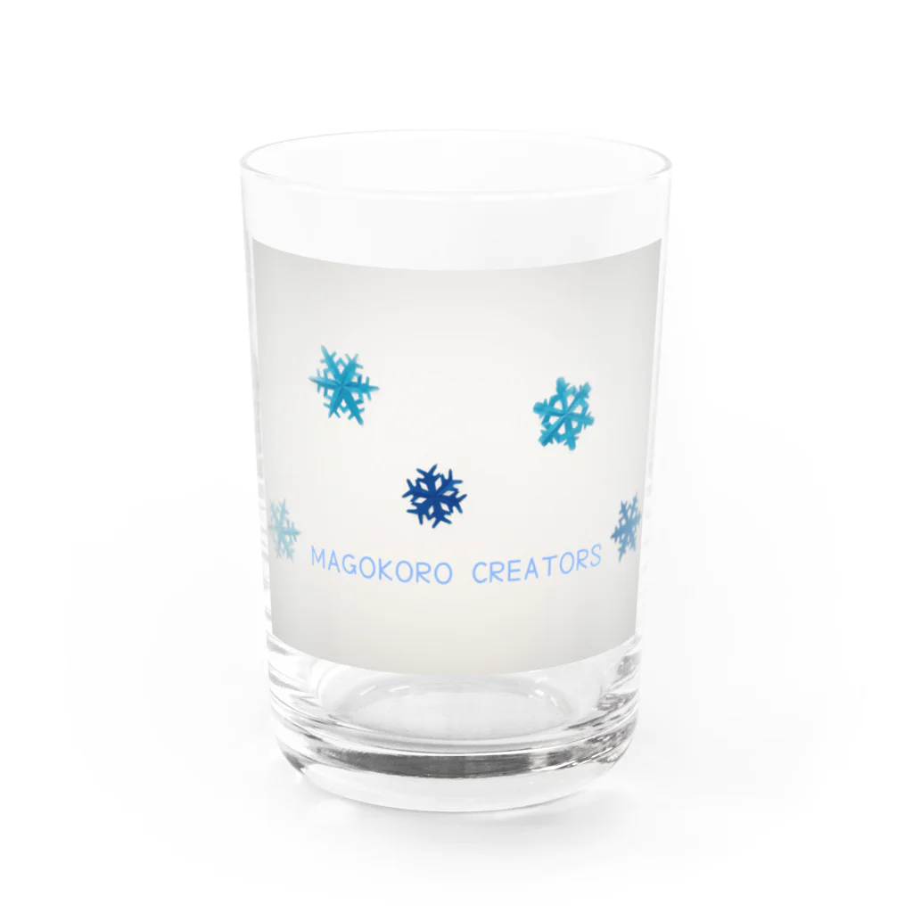 MAGOKORO CREATORS の雪の結晶 グラス前面