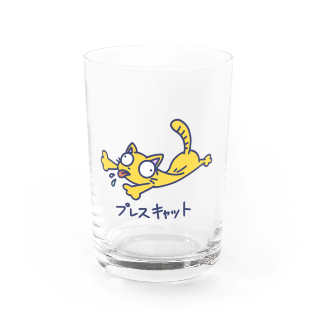 WANI🐊🐊のプレスキャット Water Glass :front