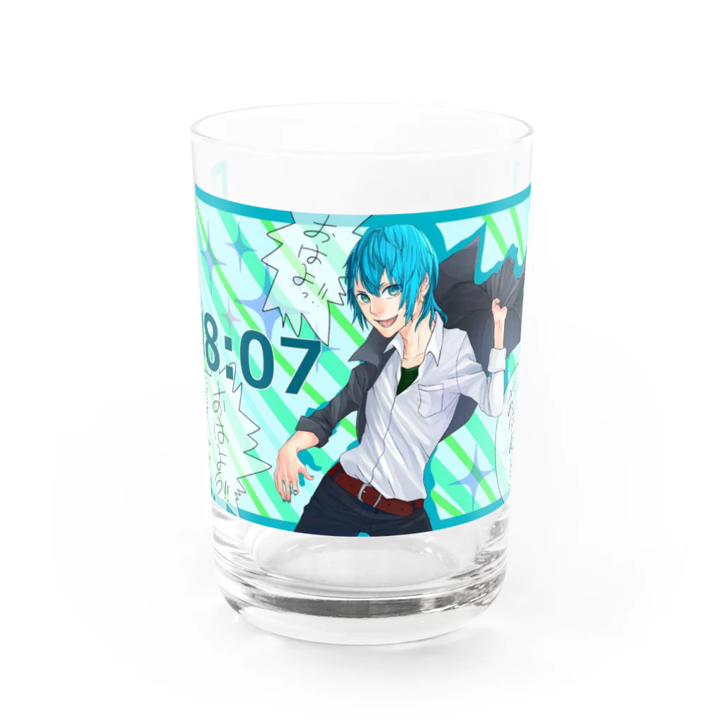 くじるん쿠지룬の金曜日のおはよう Water Glass :front