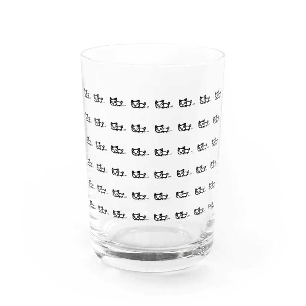 のほほん屋のにゃーたちゃん柄 Water Glass :front