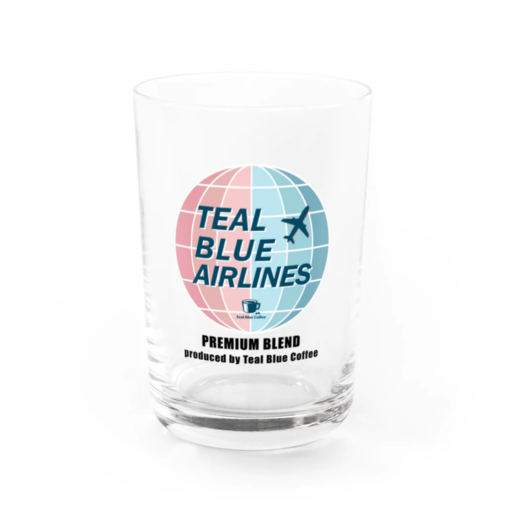 Teal Blue CoffeeのTEAL BLUE AIRLINES Water Glass :front