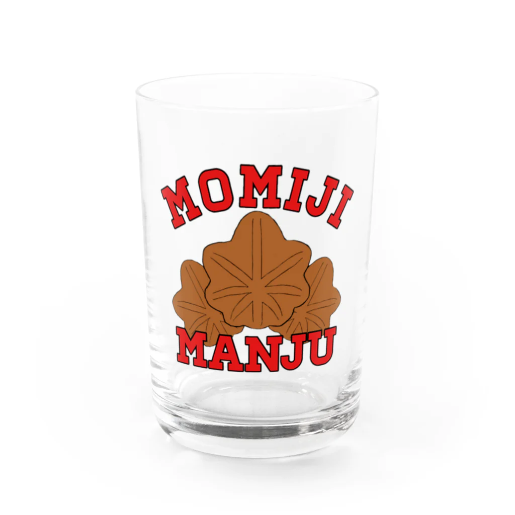 ヘンテコデザイン専門店　SYUNLABOのMOMIJI MANJU Water Glass :front