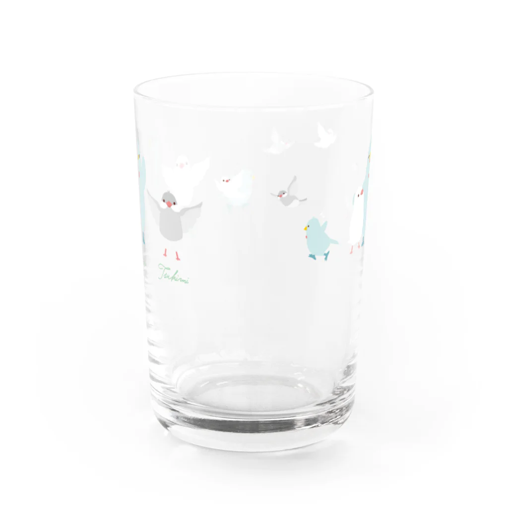 くりゅうのなかよくいっしょ Water Glass :front
