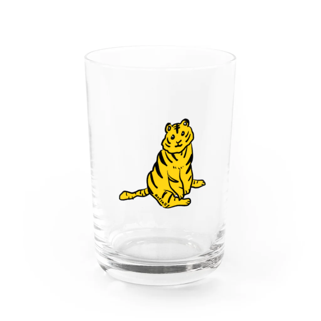 サリーちゃんのユカイなグッズ屋さんのお年賀ヨボヨボベイビータイガー Water Glass :front