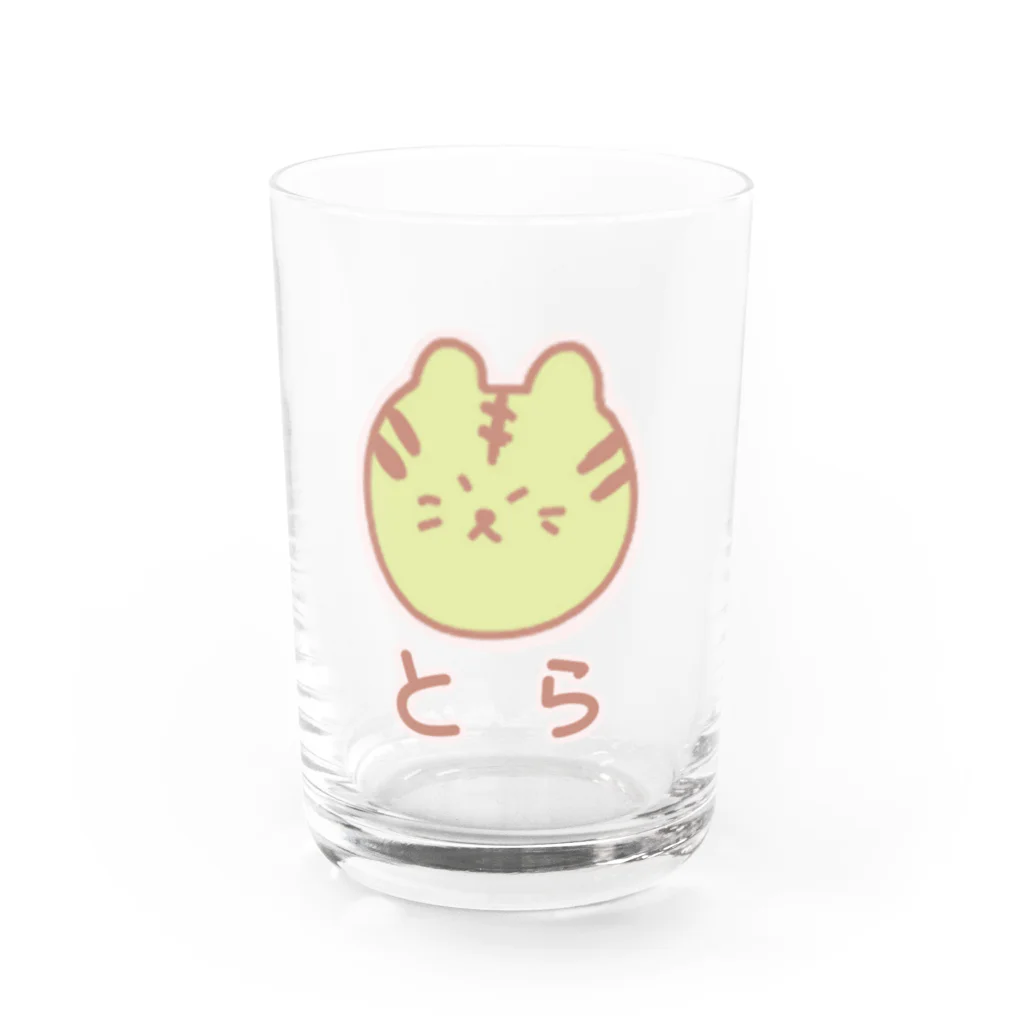 chikoショップのとらさん Water Glass :front