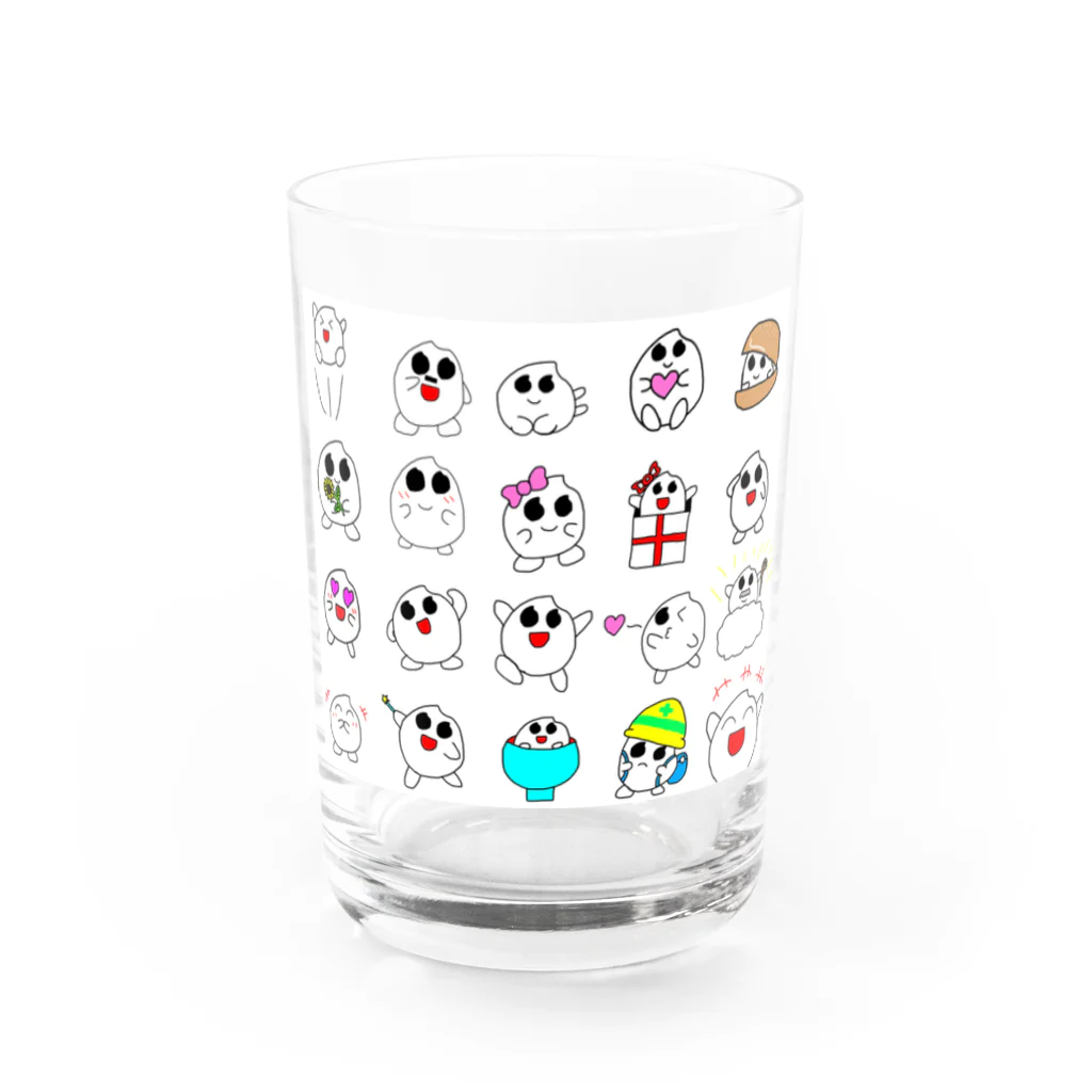 米ちゃんの米ちゃん ぼくがたくさんしりーず Water Glass :front