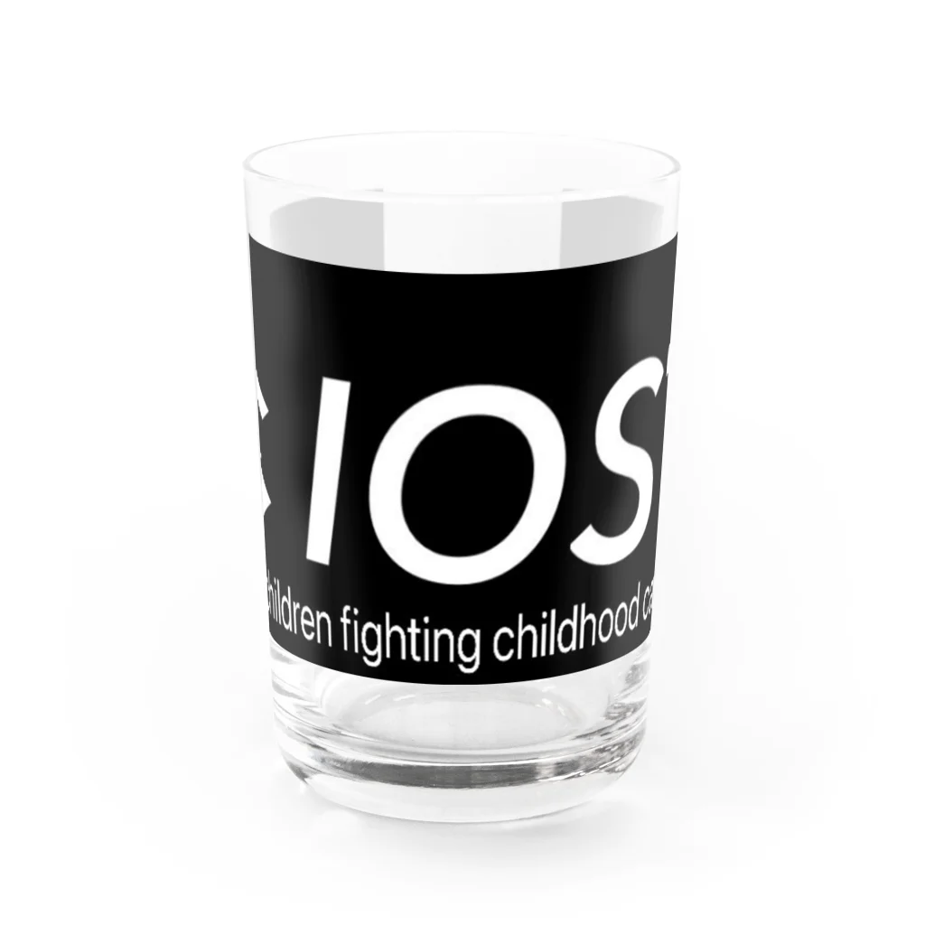 IOST_Supporter_CharityのIOST ロゴ+  Water Glass :front