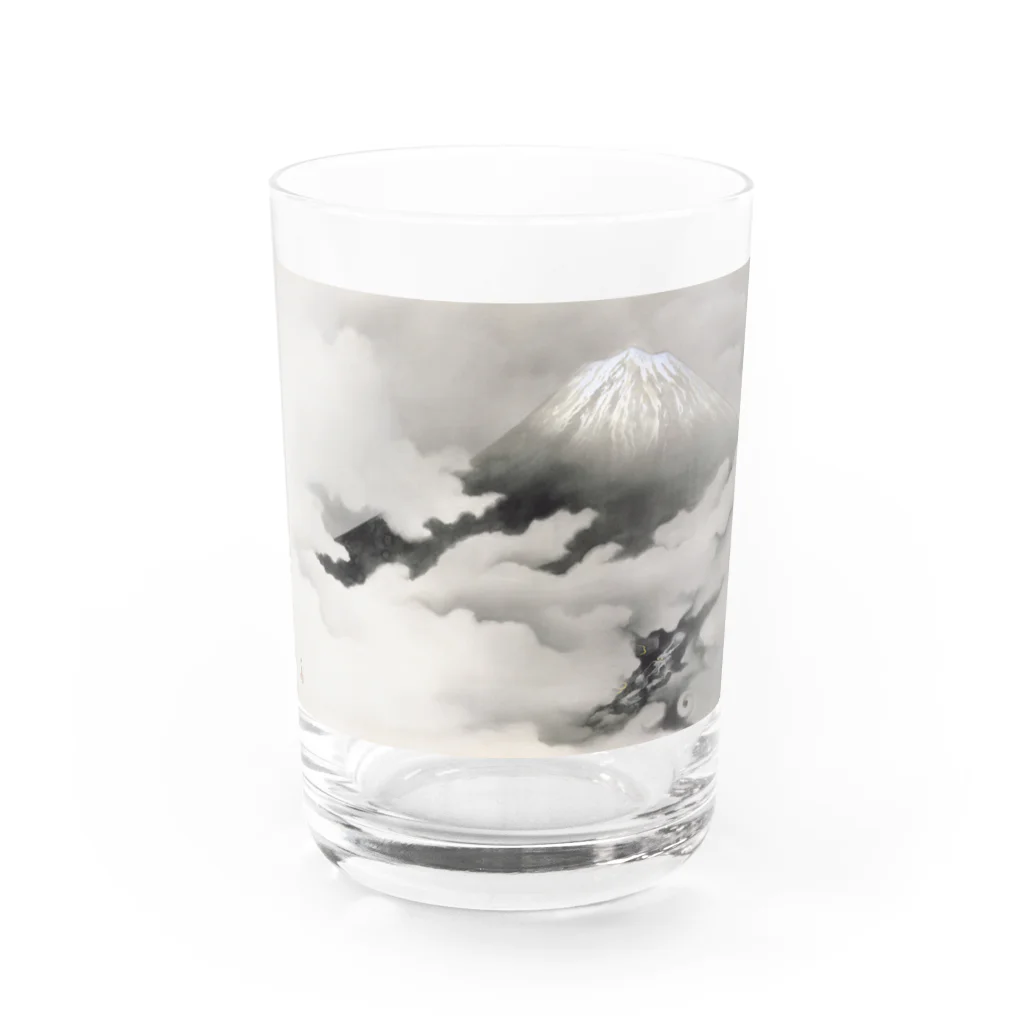 世界の絵画アートグッズの横山大観《龍躍る》 Water Glass :front