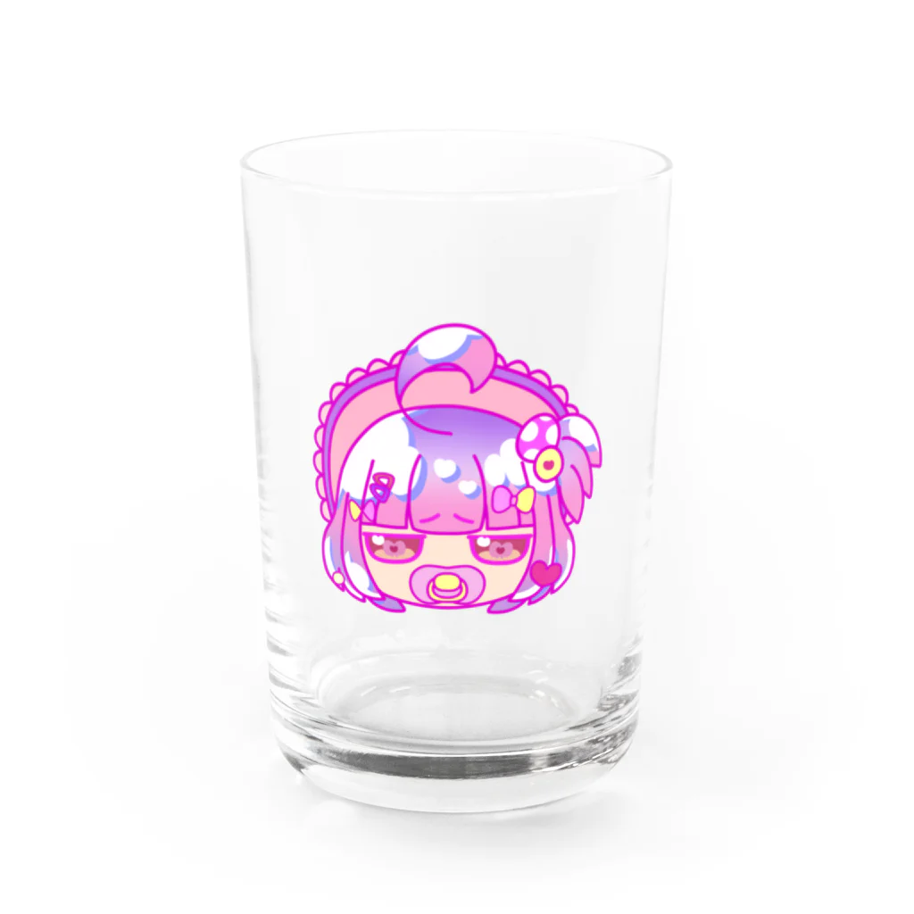 育皆 ばぶ🍼💕赤さんぶいちゅばのばぶばぶばぶち Water Glass :front