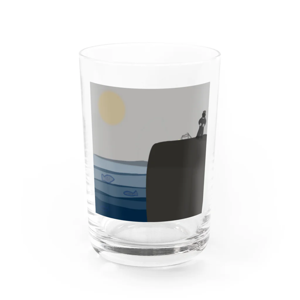 たまねこの釣りをする前 Water Glass :front